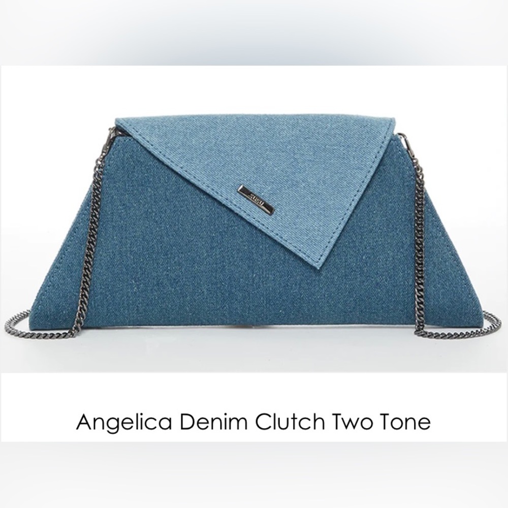 COPY - Denim clutch two tone